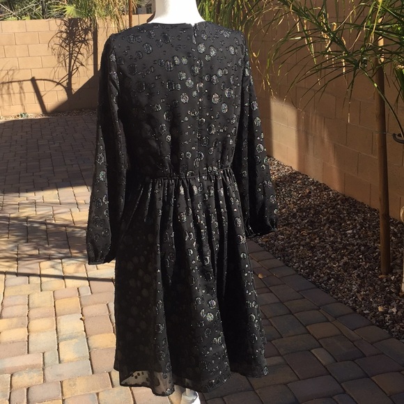 🆕J. Crew A-Line Dress with Metallic Dots - Picture 4 of 14